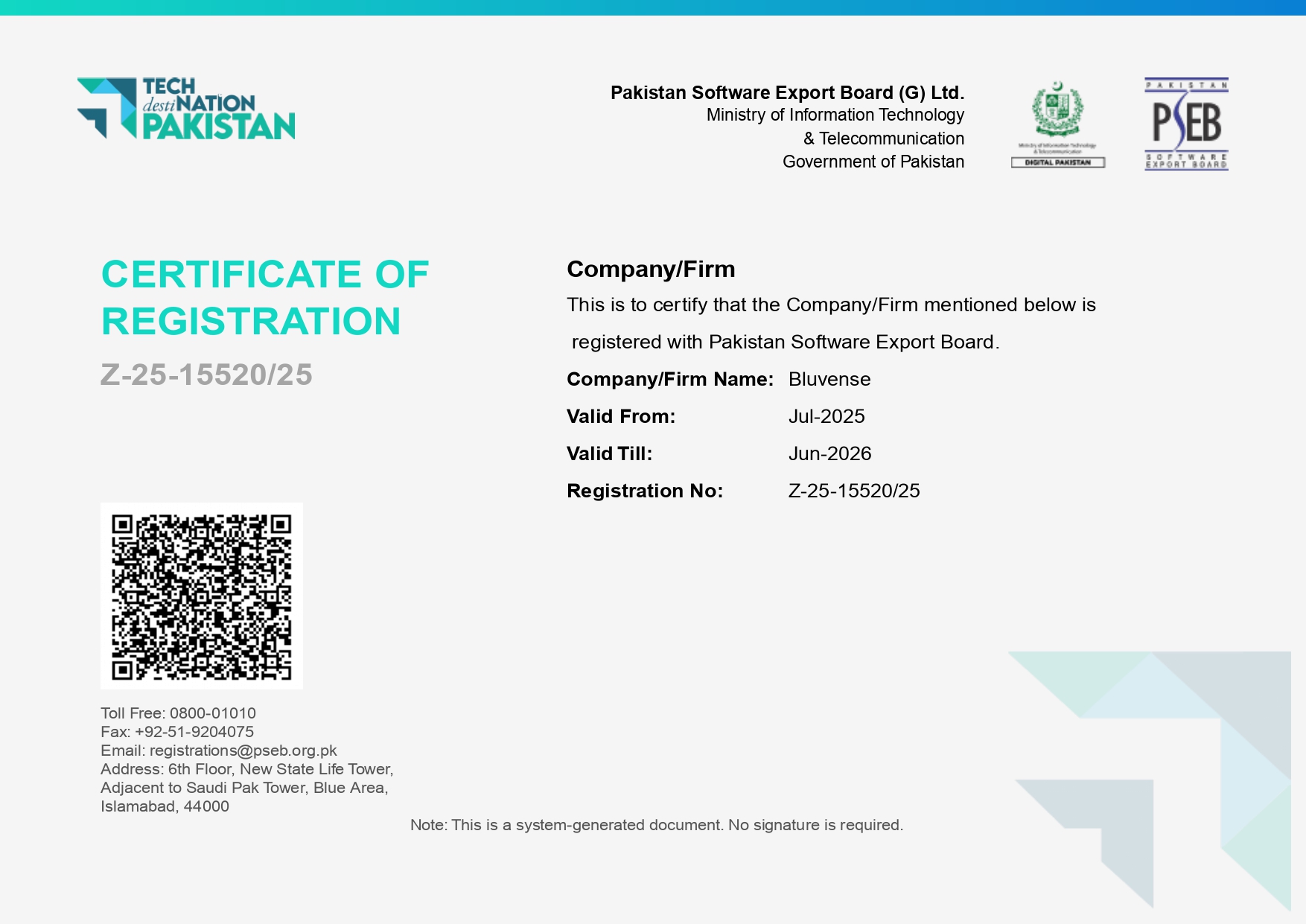 PSEB Certificate